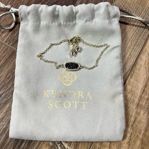 Kendra Scott Elaina Gold adjustable chain bracelet.